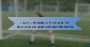 Croatie : Dominance au milieu de terrain, Statistiques des joueurs, Résultats des matchs